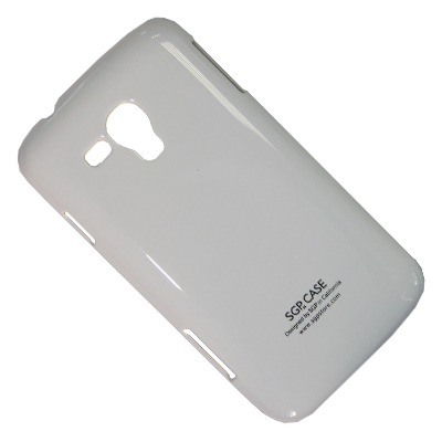фото Чехол для samsung i8262d задняя крышка пластик лакированный sgp case ultra slider <белый> promise mobile