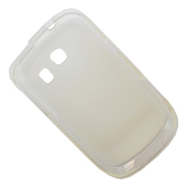Чехол для Samsung S3850 силиконовый матовый <прозрачный>