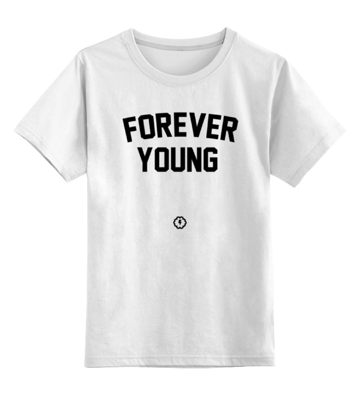 

Детская футболка Printio Forever young by brainy цв.белый р.116, 0000001924609