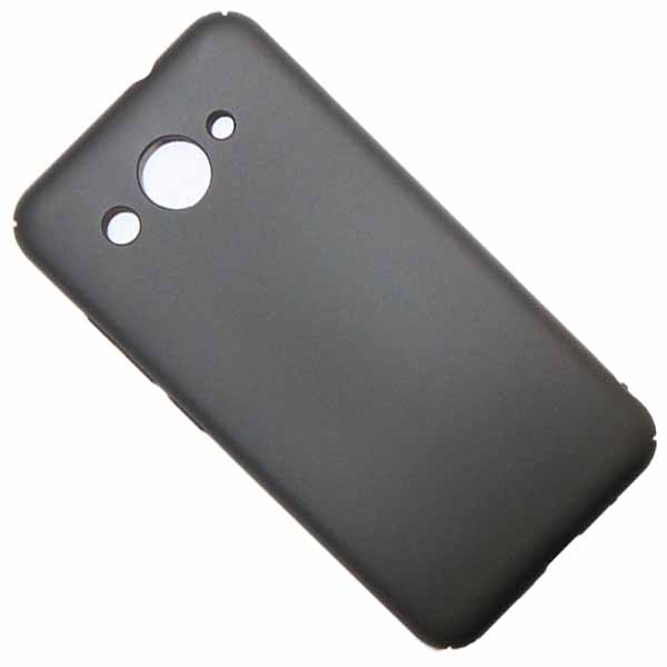 фото Чехол для huawei y3 2017 (cro-u00) задняя крышка пластик soft touch <черный> promise mobile