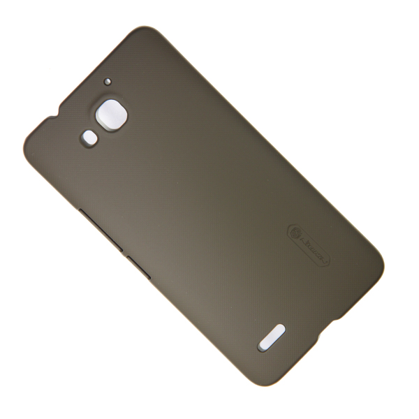 фото Чехол для huawei g750 (honor 3x) задняя крышка пластик ребристый nillkin <коричневый> promise mobile