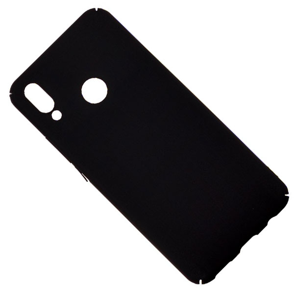 фото Чехол для huawei nova 3i, p smart plus (ine-lx1) задняя крышка пластик soft touch <черный> promise mobile