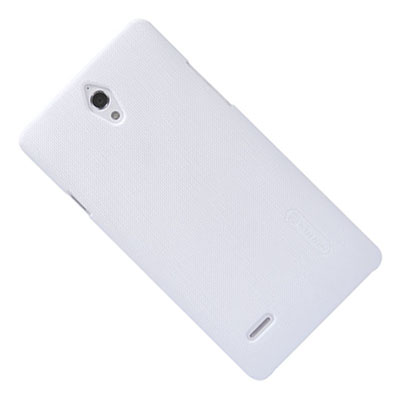 фото Чехол для huawei ascend g700 задняя крышка пластик ребристый nillkin <белый> promise mobile