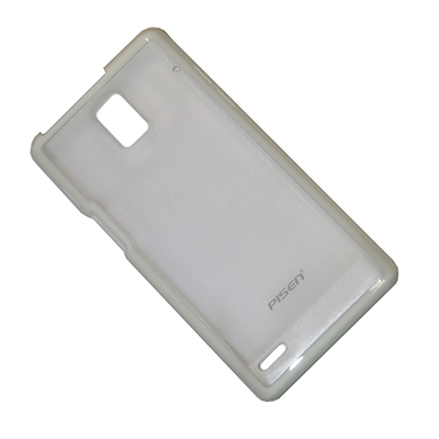 фото Чехол для huawei u9200 (ascend p1) задняя крышка пластиково-силиконовый pisen <белый> promise mobile