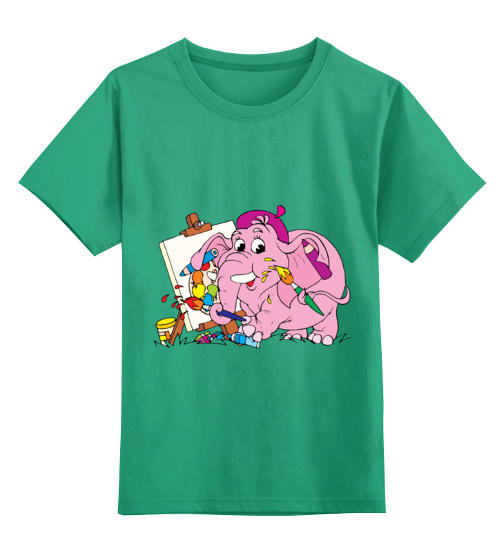 

Детская футболка Printio Слоник цв.зеленый р.128, 0000002123269