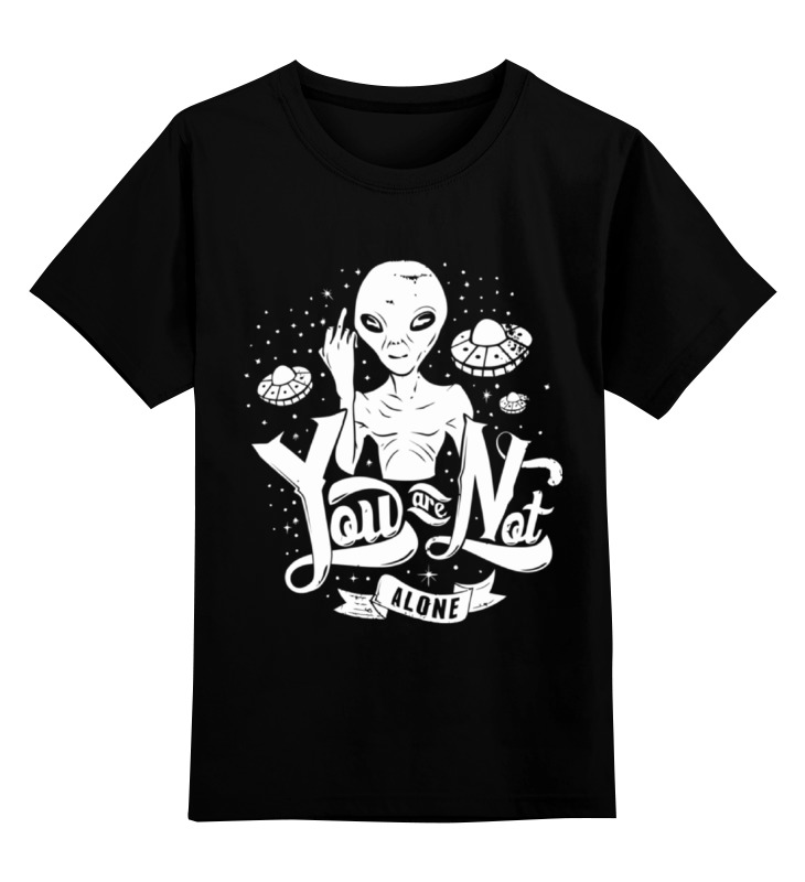 

Детская футболка Printio Пришелец alien цв.черный р.128, 0000002067242