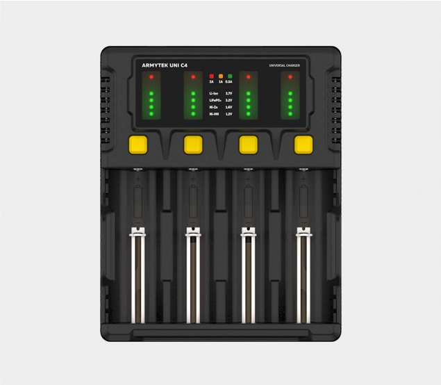 фото Универсальное зарядное устройство armytek uni c4 plug type c (a04501c)
