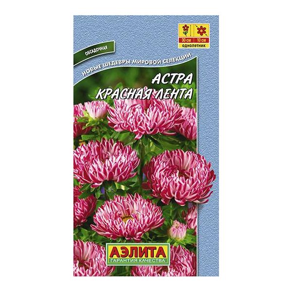 

Астра Красная лента, 0,1 г Новые шедевры мировой селекции