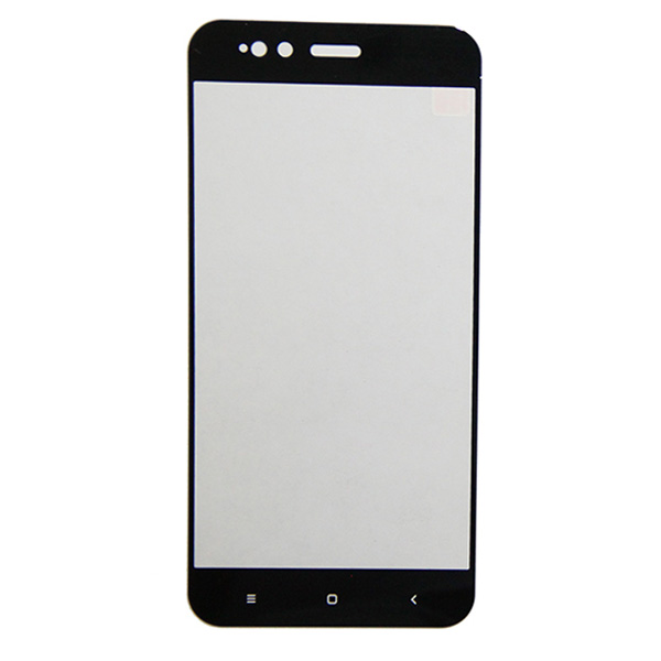 Защитное стекло для Xiaomi Mi A1, Mi 5X (2.5D/наклейка по периметру) <черный>