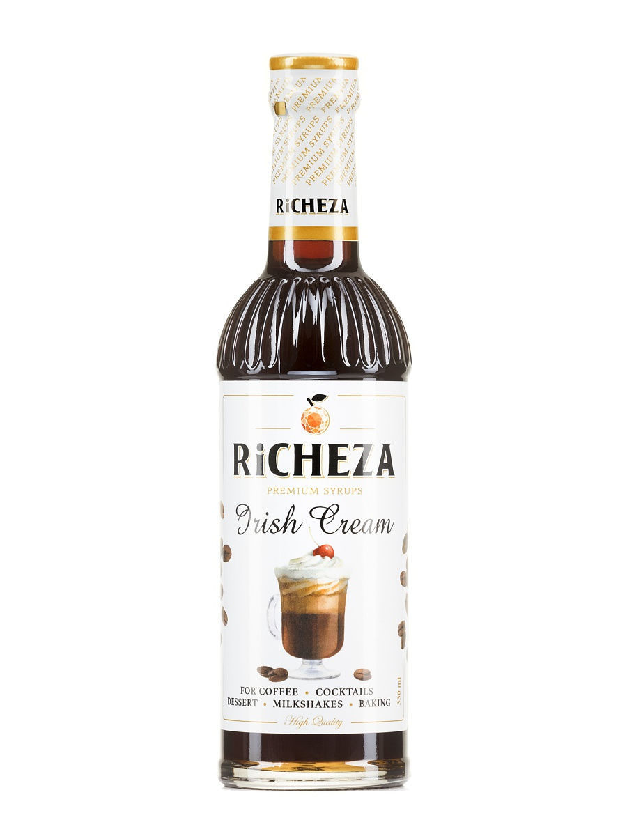 фото Сироп для кофе и коктейлей 0,33 литра ирландский крем, richeza