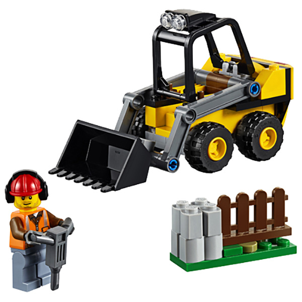 Купить Конструктор lego city 60219 строительный погрузчик, Конструктор LEGO City 60219 Строительный погрузчик,