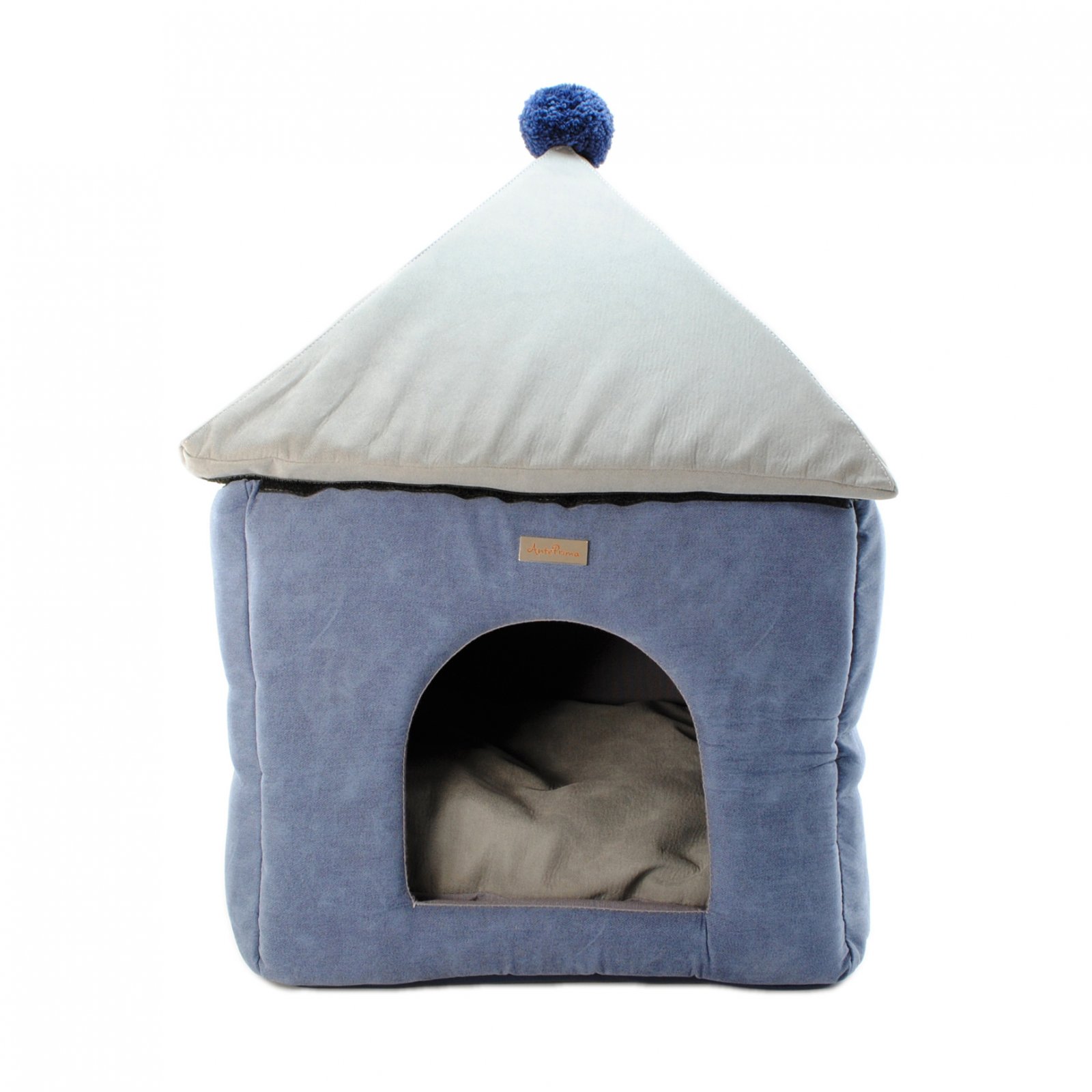 

Домик для кошек и собак Anteprima PON BLU01, синий, серый, 45x45x60см, PON BLU01