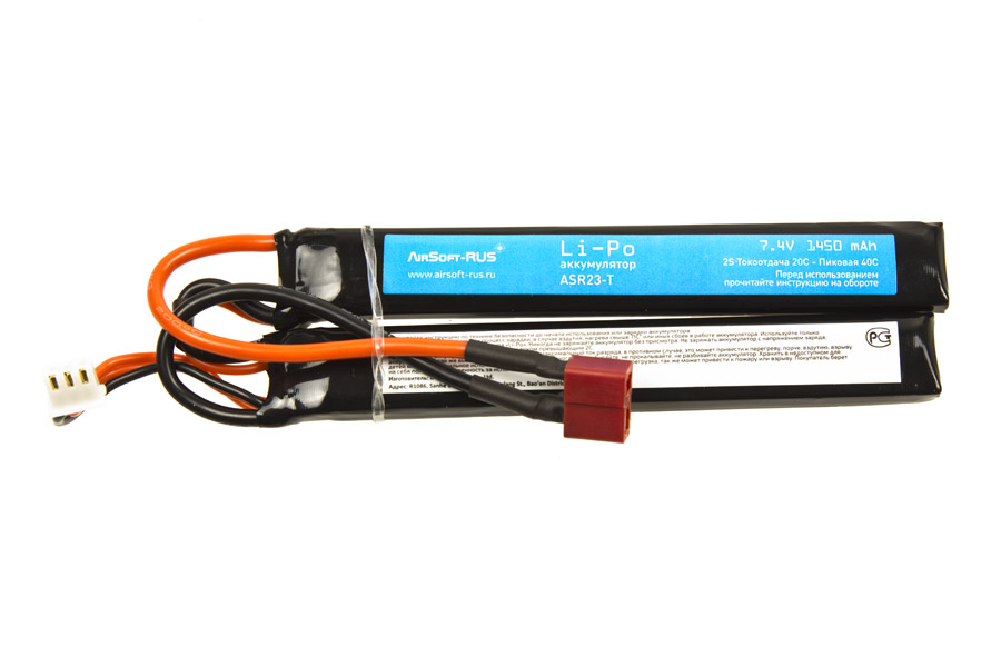 фото Аккумулятор li-po 7,4v 1450 mah (asr23-t)