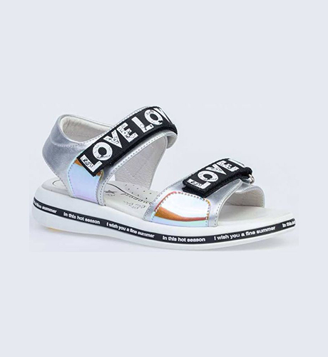 фото Сандалии детские котофей, цв. серебристый р.33