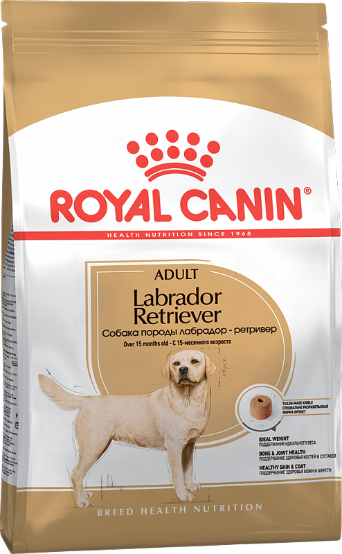 фото Сухой корм для собак royal canin labrador retriever adult, свинина, птица, 3кг