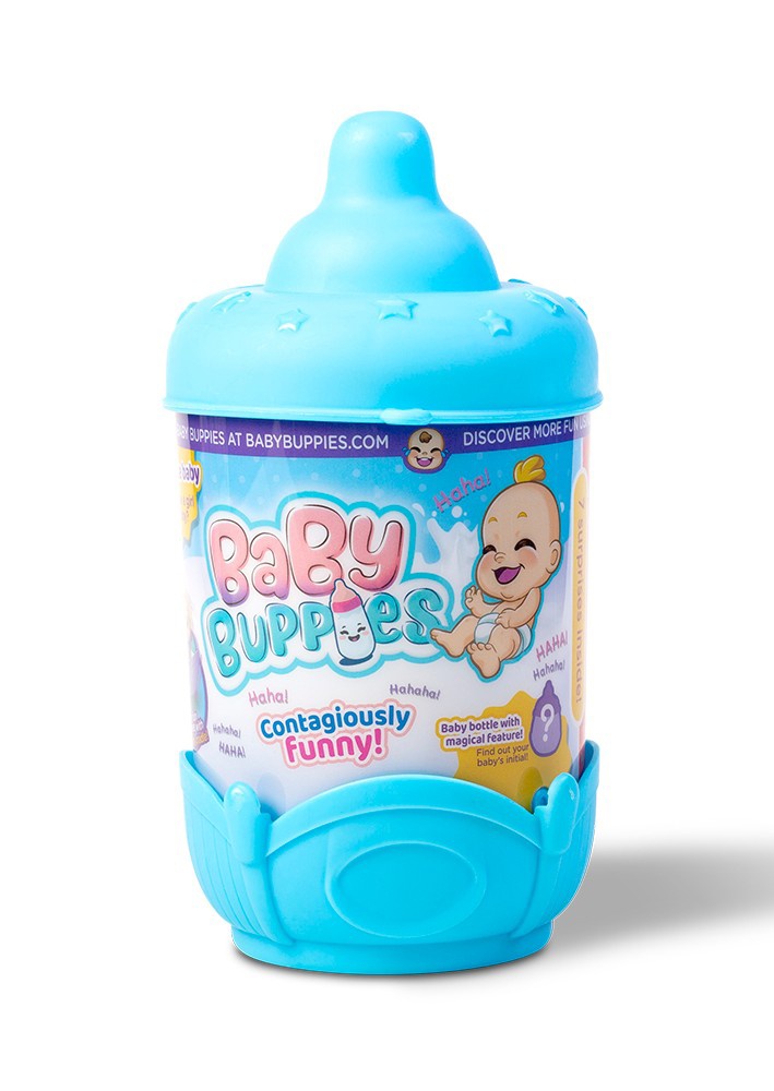

Пупс Baby Buppies TigerHead Toys в колыбельке, голубой, в ассортименте