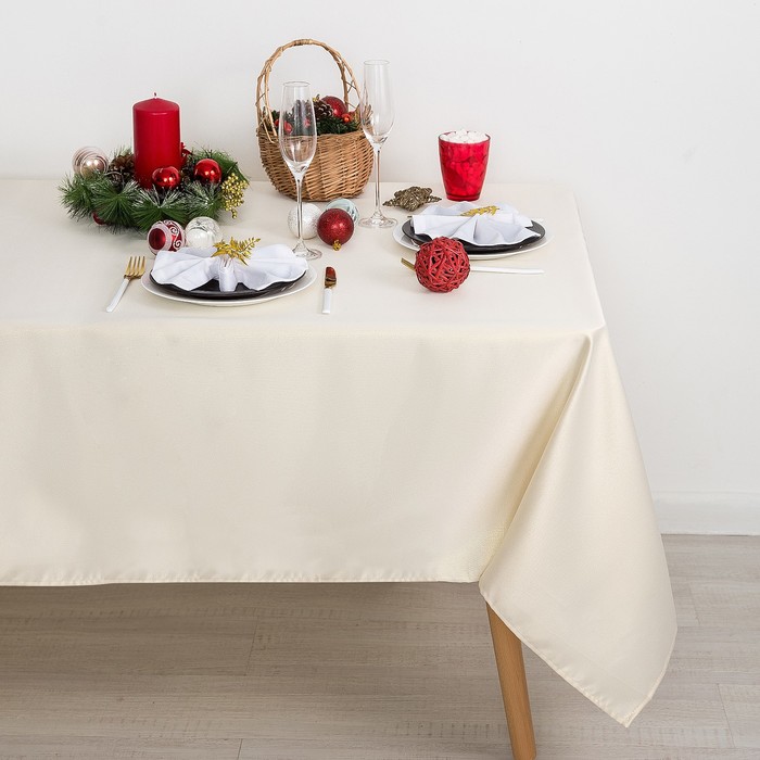 

Скатерть Доляна «Пудра» цвет золотой, 110×150 см, 115 ± 10 г/м², 100% п/э Доляна