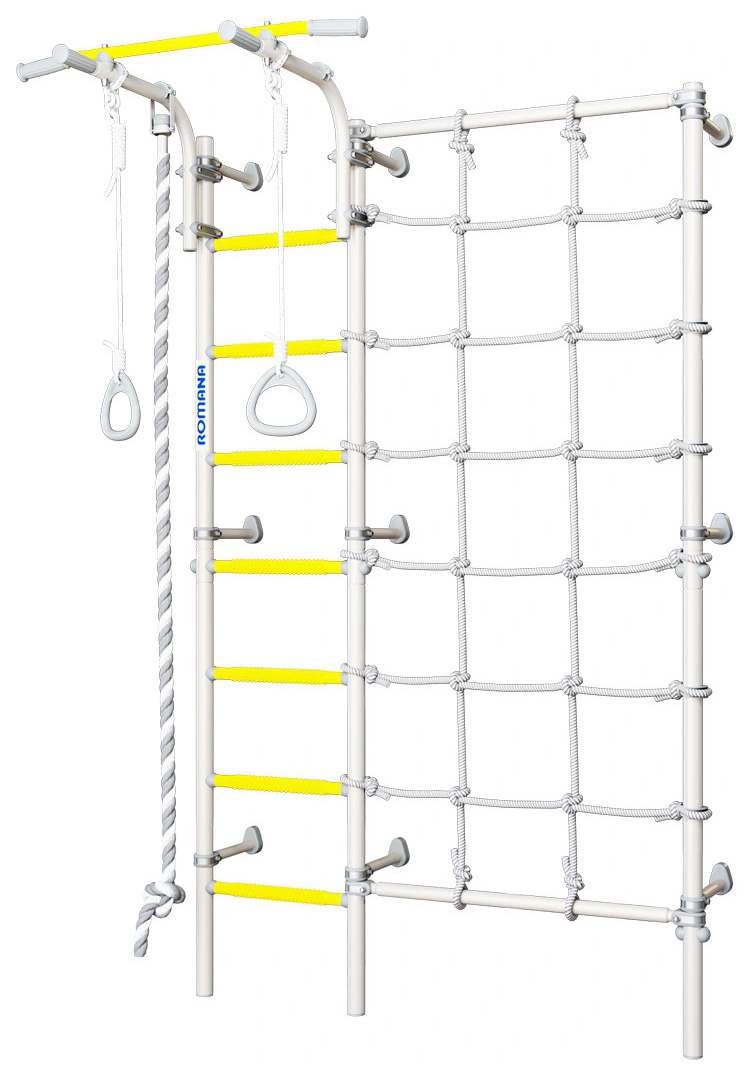 Шведская стенка Romana S3 белый прованс турник брусья профи люкс с переворотом белый