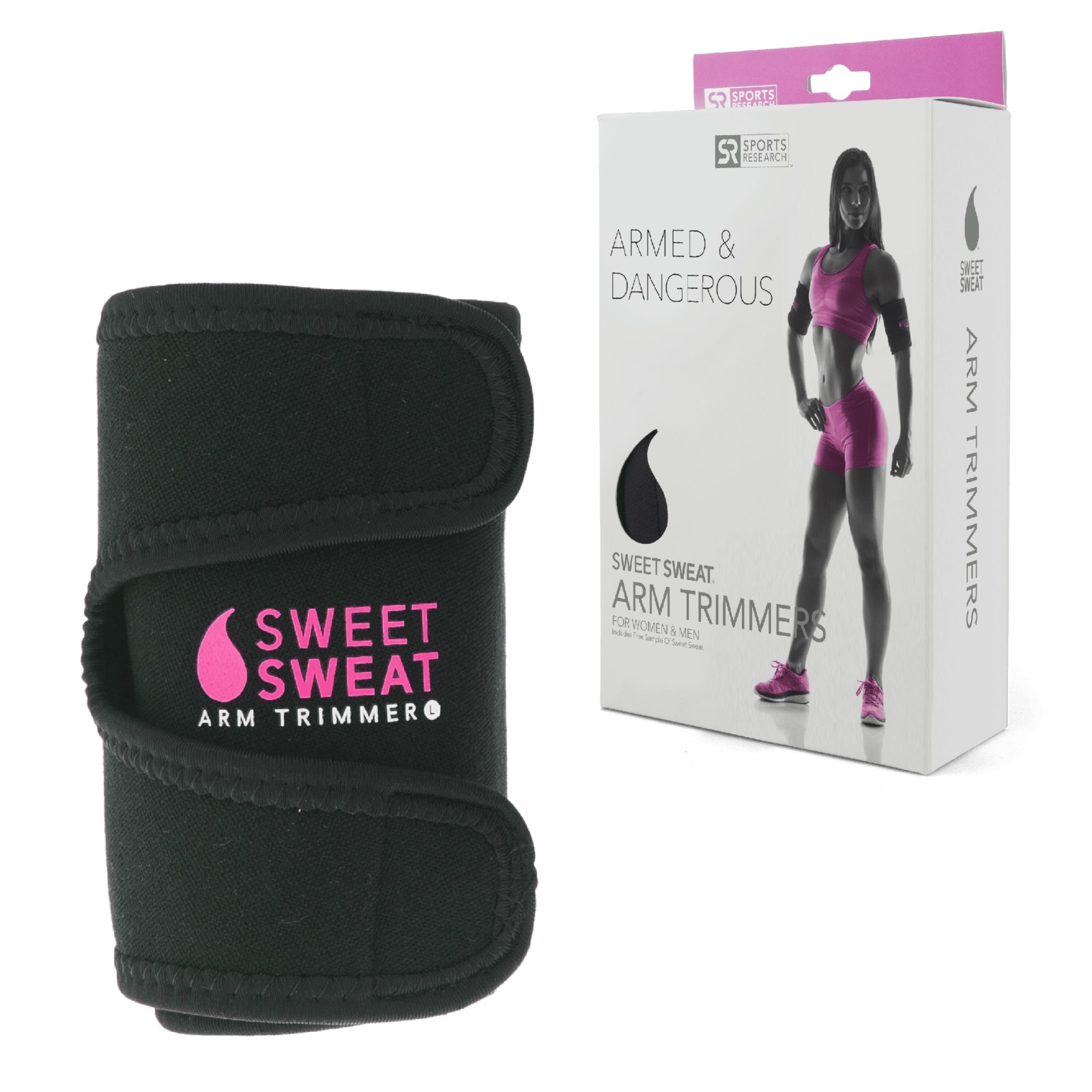 фото Термопояс sweet sweat arm trimmers belt, розовый, one size