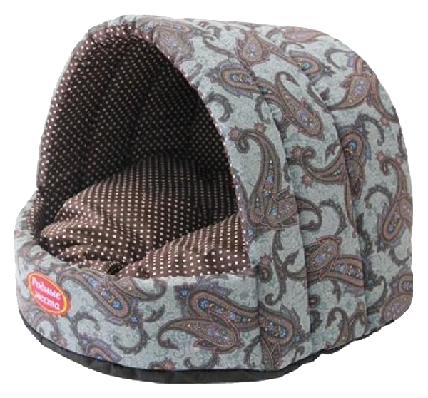 

Домик для кошек и собак Родные места Колыбелька №1 Огурцы серые, 38x35x27см, Колыбелька №1 Огурцы серые