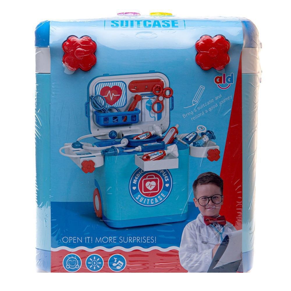 фото Набор игровой в чемодане junfa toys доктор, световые и звуковые эффекты