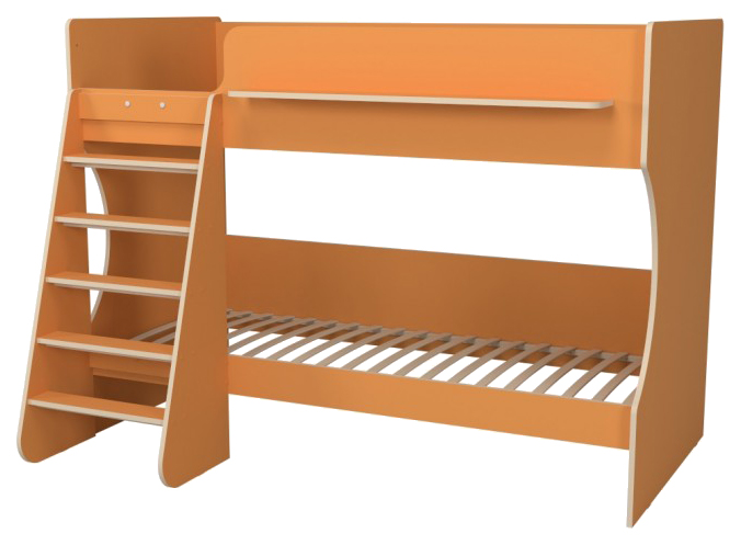 Двухъярусная кровать Капризун Р438 оранжевая