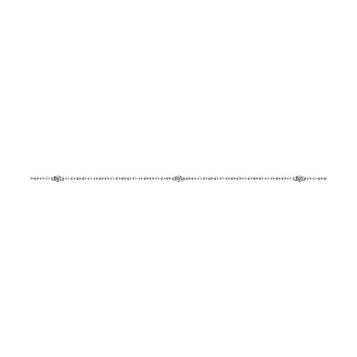 

Браслет из серебра р. 24 SOKOLOV 94050509, фианит, 94050509