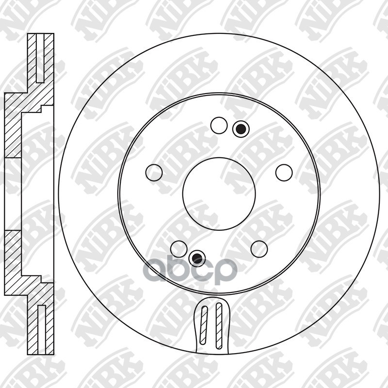 фото Диск тормозной nibk rn1653