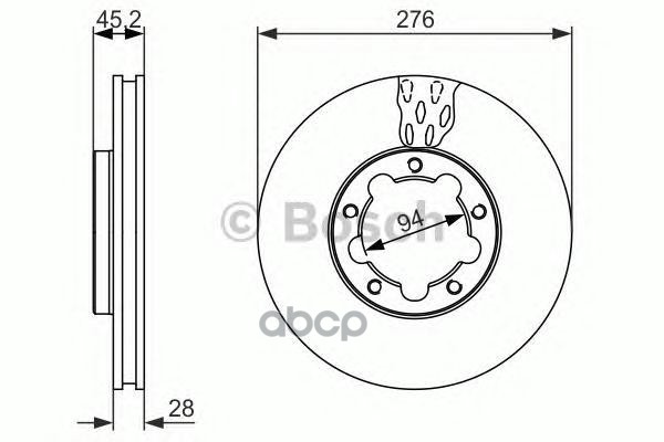 фото Диск тормозной bosch 0986479136