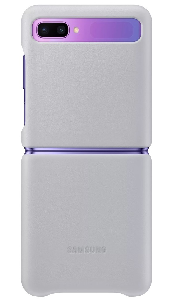 Чехол Samsung Leather Cover для Samsung Galaxy Z Flip Grey