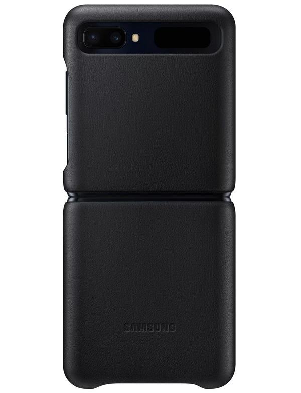 Чехол Samsung Leather Cover для Samsung Galaxy Z Flip Black
