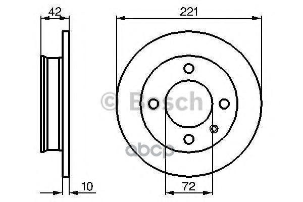 фото Диск тормозной bosch 0986478068