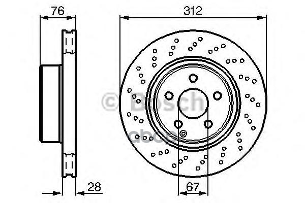 фото Диск тормозной bosch 0986478471