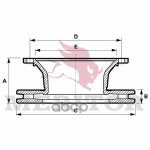 фото Диск тормозной meritor mbr5105