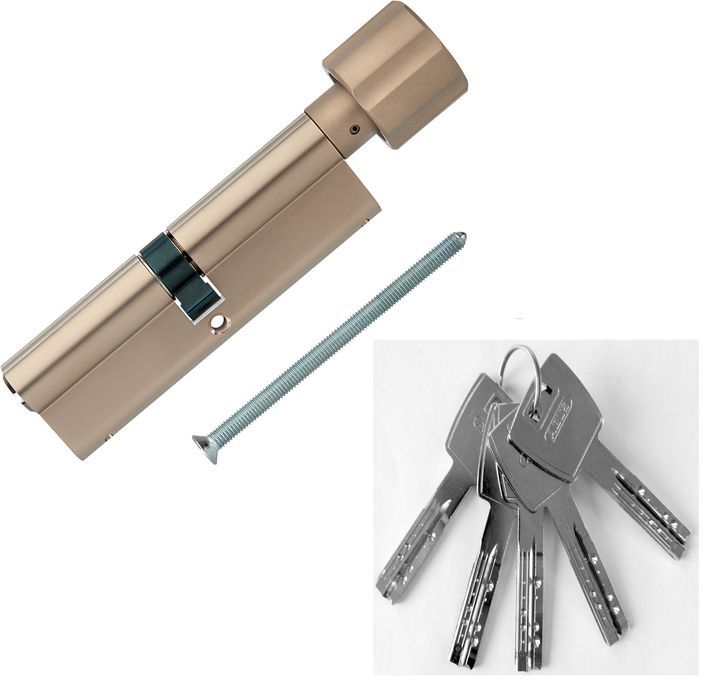 

Ключевой цилиндр ABUS X12R430 45-45 (90 мм) NI, Серебристый, X12