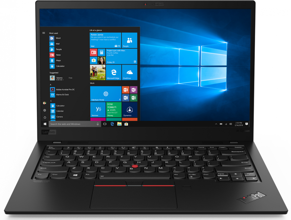 фото Ноутбук lenovo thinkpad x1 carbon (gen 7) (20qd0033rt)