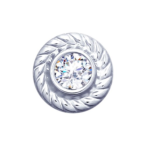 

Бегунок из серебра SOKOLOV 94032084, фианит, 94032084