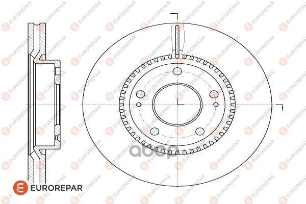 

Тормозной диск EUROREPAR 1618888980