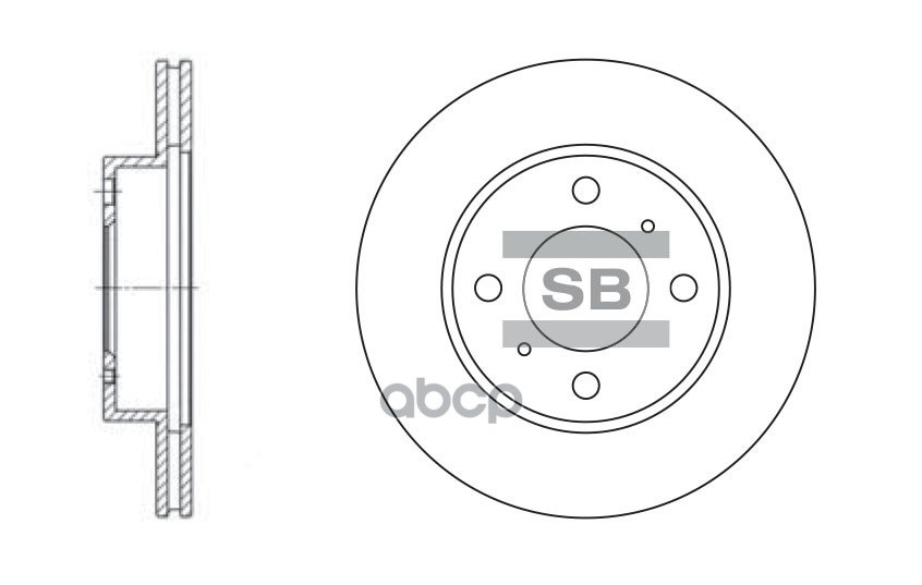 фото Диск тормозной sangsin brake sd4303