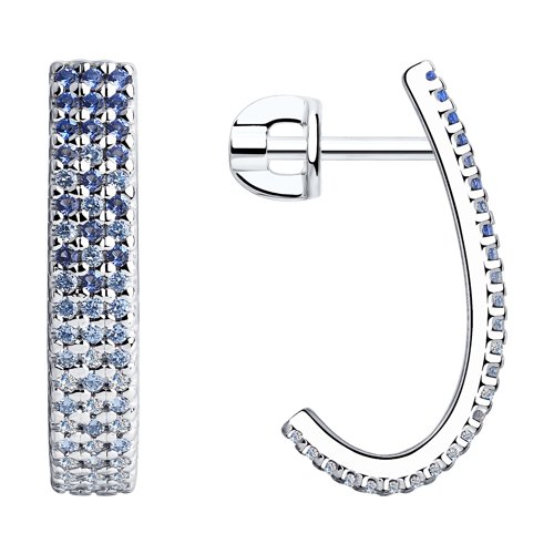 

Серьги женские из серебра SOKOLOV 94023976, фианит, 94023976