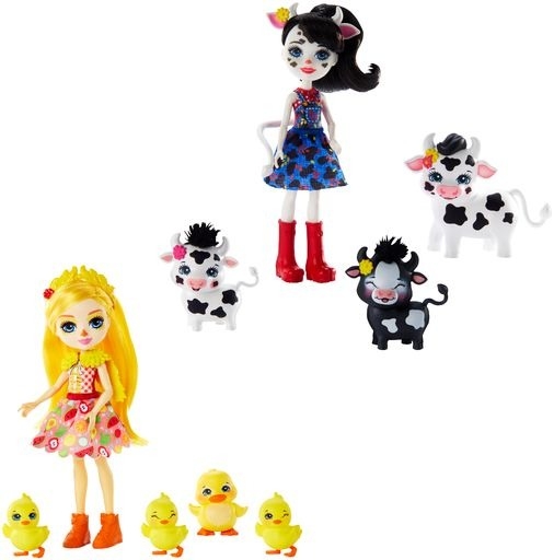фото Игровой набор mattel enchantimals кукла с 3 зверушками, в ассортименте