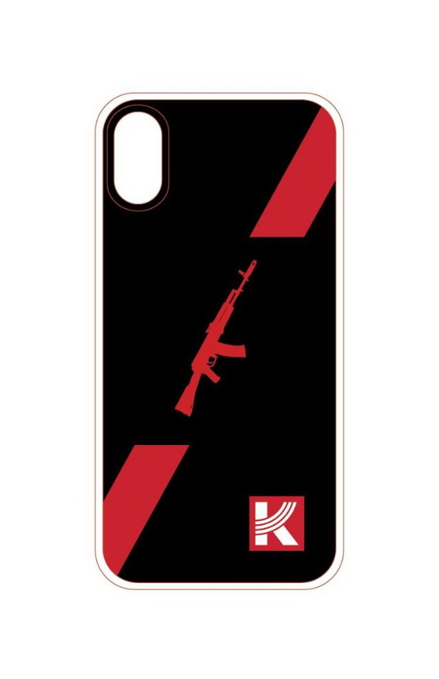 фото Чехол калашников для apple iphone 7/iphone 8 black/red