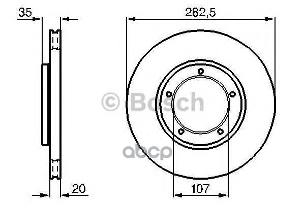 фото Диск тормозной bosch 0986478098