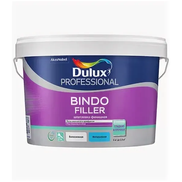 фото Шпаклевка dulux professional bindo filler финишная 0,9 л,/1,5 кг