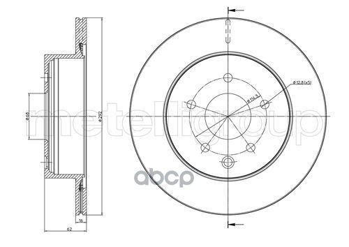 фото Диск тормозной metelli 230797c