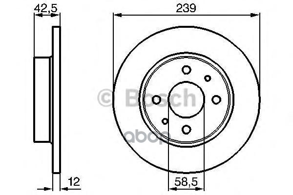 

Диск тормозной BOSCH 0986478747