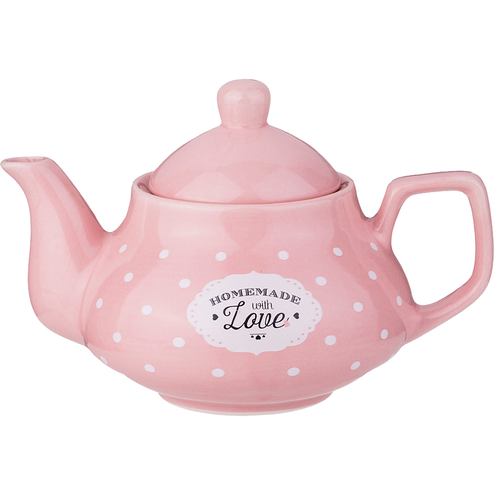 фото Чайник заварочный lefard, милый прованс, 0,8 л, бледно-розовый
