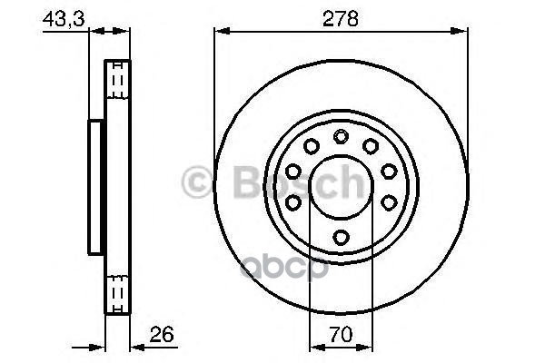 фото Диск тормозной bosch 0986479262