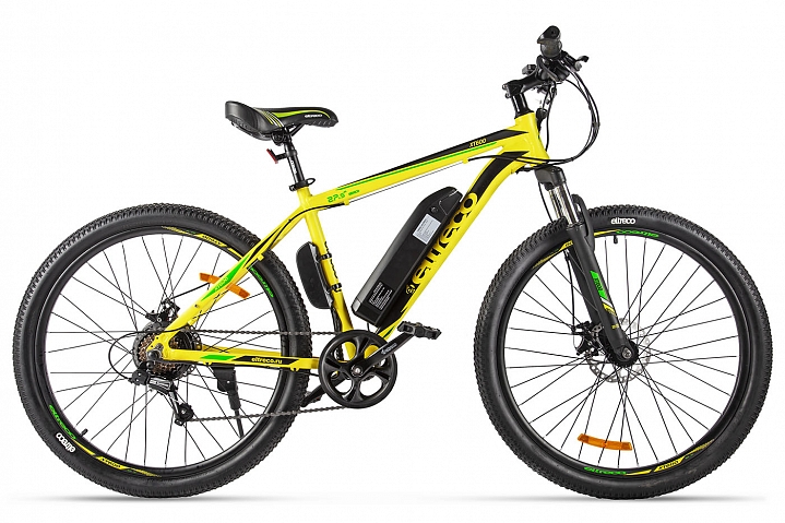 

Электровелосипед Eltreco XT600 2020 17.5" yellow/black, XT600