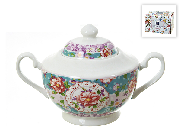 

Сахарница Nouvelle, Цветочные кружева, 450 мл, Белый;разноцветный